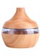 USB LED Touch Cool Mist Humidifier, 300ml Essential Oil Diffuser for Home, 7 Color Wood Grain Base Air Aroma Diffuser for Bedroom