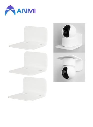 White Floating Wall Shelves Set of 3