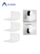 White Floating Wall Shelves Set of 3
