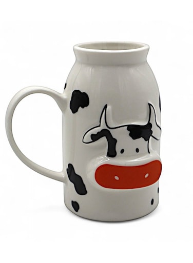 Ceramic Milk Pot with Cow Design &acirc;&euro;&ldquo; 200ml Fun &amp; Quirky Style