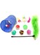 SKEIDO 15pcs Pet Cat toy Set Cat Feather Toys Teaser Wand Pet Ball Rings Interactive Products Cat Tunnel Toy Telescopic Rod
