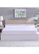 HOME Terry Mattress Protector King Size Poly Cotton Zippered Hypoallergenic Mattress Encasement For Bedroom L 180 X W 200X H 30 Cm White