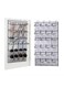 24 Large Mesh Pockets Over The Door Shoe Rack, Hanging Shoe Organizer for Closet Hanging Shoe Rack Holder Hanger, White Transparent Cloth Mesh