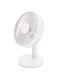 Nesitu Mini Table Fan, Small Desk Fan, Portable Personal Fan 3 Speeds Strong Airflow Whisper Quiet 45&deg; Adjustment for Cooling Home Bedroom Desktop Office Car Outdoor (White)