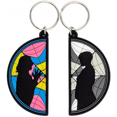 سلسلة مفاتيح من مادة PVC بتصميم "أربعاء الهرم" (نافذة الأربعاء إينيد) - عبوة من قطعتين