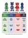 PJ Masks Action Figures Play Set - 4 Pcs Catboy, Owlette, Gekko &amp; Night Ninja Toy Characters With Weapons, Superhero Cake Toppers &amp; Party Decorations, Articulated Role Play Dolls For Kids 3+