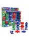 PJ Masks Action Figures Play Set - 4 Pcs Catboy, Owlette, Gekko &amp; Night Ninja Toy Characters With Weapons, Superhero Cake Toppers &amp; Party Decorations, Articulated Role Play Dolls For Kids 3+