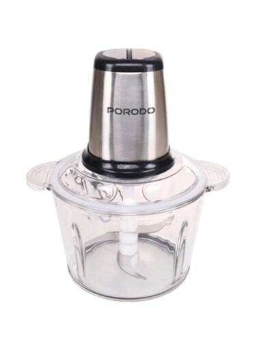 Porodo Lifestyle Meat Chopper 400W Power, 3L Capacity, UK 3-Pin Plug, 2 Speed Settings, Non-Slip Base, Copper Motor, 5430 Pure Copper, Versatile Tool Attachment, High Performance Blades - Black