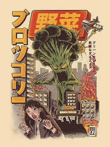 Pyramid Ilustrata Broccozilla 30X40