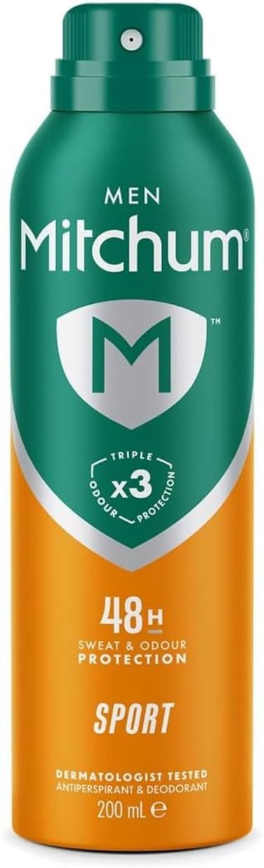 Mitchum Men Triple Odor Defense 48HR Protection Sport Antiperspirant &amp; Deodorant 200 ml