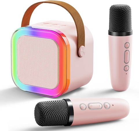 Wireless Speaker With Microphone Set Home Karaoke Machine Portable Handheld Karaoke Mics Speaker Machine For kids