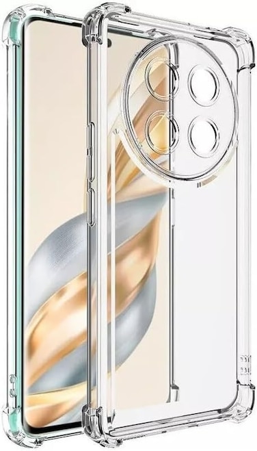 Honor X9c Phone Case, Clear TPU Soft Silicone Protective Cover, Reinforced Corners, Scratch Resistant, Transparent