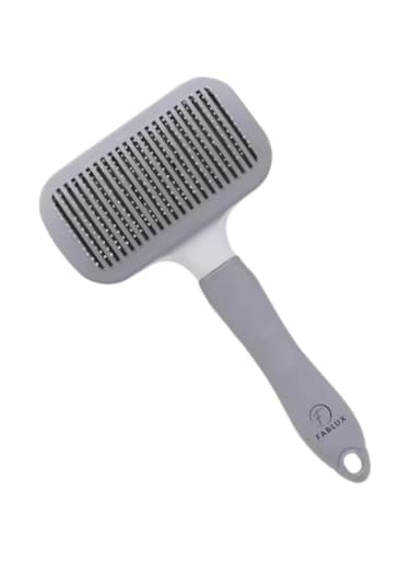 Fablux Cat Brush for Shedding and Grooming, Self Cleaning Slicker Brush for Short or Long Haired Cats, Pet Dog Hair Brush for Puppy Kitten Massage Removes Loose Undercoat, Mats, Tangled Hair, Shed Fur