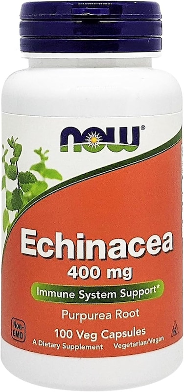 Now Foods Echinacea (Purpurea Root) 400 Mg. 100 Capsules