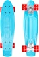 ZIGGY 22" LED Light-Up Skateboard for Kids  Mini Cruiser for Girls &amp; Boys with PU Lighted Wheels, ABEC-5 Bearings &amp; Aluminum Trucks &ndash; Blue