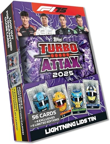 Topps Turbo Attax Formula 1 2025 Mega Tin ( Random 1 piece)