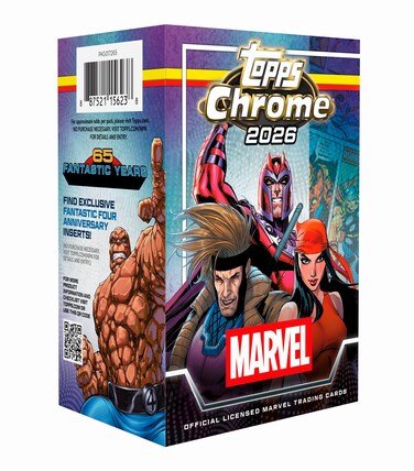 Topps Chrome Marvel Comics 2026 Value Box