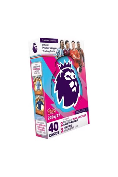 Topps Premier League 2026/27 Flagship Edition Mega Tin (Random 1piece)