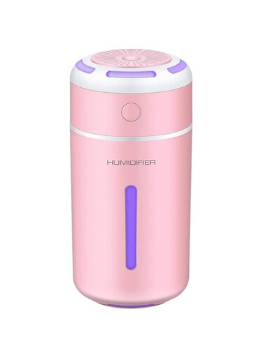 Humidifier Portable Ultrasonic USB Charging (Pink, 350ml )