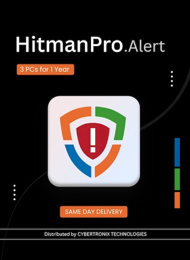 HitmanPro.Alert   3 PCs for 1 Year   Digital License   SAME DAY DELIVERY
