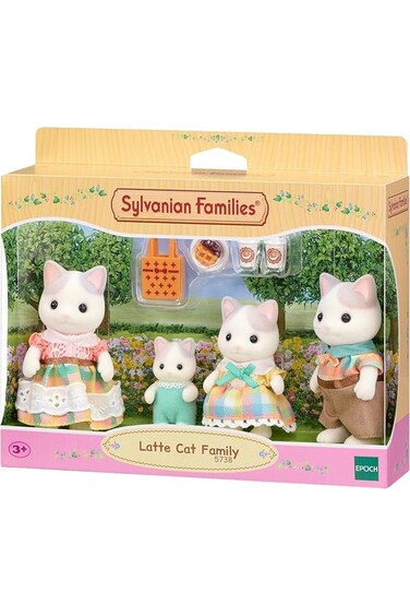 Sylvanian Families Latte Cat Family 5738