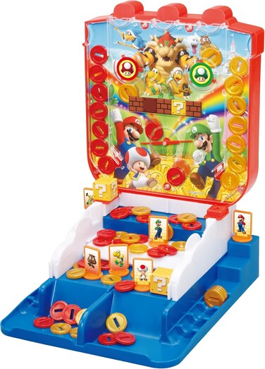 Epoch Games Super Mario Lucky Coin Game, Tabletop Skill and Action Game