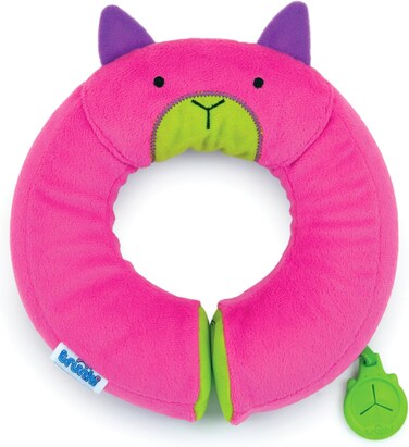 Trunki Kid's Travel Neck Pillow With Magnetic Child's Chin Support - Yondi Small Betsy (Pink)