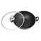 Sonex - Non-Stick Cooking Wok with Glass Lid, 30 cm, 4 Ltr Capacity, PFOA-Free Teflon Coating, Easy Clean, Dishwasher Safe, Hard Enamel Exterior, Cool Handle, Grey