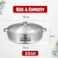Sonex - Imperial Caldero Cooking Pot, 20 cm (2.5 Ltr), Premium Aluminium Shallow Pot &amp; Dutch Oven, Riveted Handle, Superior Heat Distribution, Dishwasher Safe, Casserole