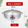 Sonex - Imperial Caldero Cooking Pot, 32 cm (9 Ltr), Premium Aluminium Shallow Pot &amp; Dutch Oven, Riveted Handle, Superior Heat Distribution, Dishwasher Safe, Casserole