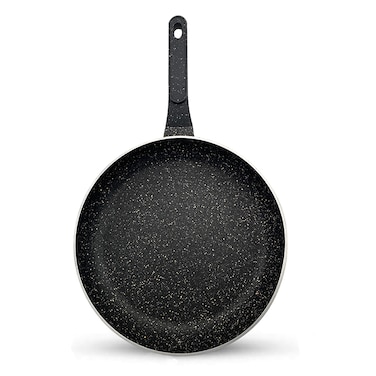 Sonex - Diecast Eden Non-Stick Fry Pan, 24 cm, Marble Coated, Soft Cool-Touch Handle, Easy Clean, PFOA-Free, Korean Technology