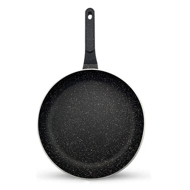 Sonex - Diecast Eden Non-Stick Fry Pan, 28 cm, Marble Coated, Soft Cool-Touch Handle, Easy Clean, PFOA-Free, Korean Technology