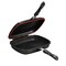 Sonex - Diecast Non-Stick Double Grill Pan, 30 cm, Marble Coated, Durable, Ergonomic Cool Handles, Extra Rubber Seal, Magnetic Lock, Korean Technology