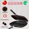 Sonex - Diecast Non-Stick Double Grill Pan, 30 cm, Marble Coated, Durable, Ergonomic Cool Handles, Extra Rubber Seal, Magnetic Lock, Korean Technology