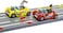 Scalextric Micro My First Looney Tunes Bugs Bunny vs Daffy Duck Battery Powered 1:64 Slot Car Race Track Set G1141T, Yellow &amp; Red
