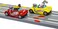 Scalextric Micro My First Looney Tunes Bugs Bunny vs Daffy Duck Battery Powered 1:64 Slot Car Race Track Set G1141T, Yellow &amp; Red

