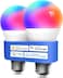 Meross HomeKit Smart Bulb, LED Smart Bulbs Compatible with Apple HomeKit, Siri, Alexa, Google Home and SmartThings, E27 warm white to cold white RGB Dimmable Wi-Fi Bulb Multicolor(2-pack)