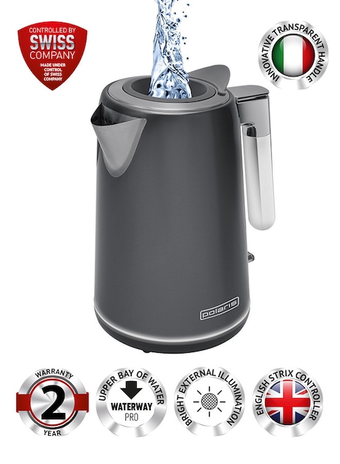 Polaris PWK 1746CA  Electric kettle, Water Way Pro, Bright external illumination, English Strix controller, Pouring water without opening the lid, &ldquo;Promedic&rdquo; steel