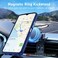 Case for Honor X7C Case Cover With 2Pack Screen Protector Metal Ring Holder Grip Kickstand Car Magnetic Mount Shockproof Matte Hard Back Bumper Case for Honor X7C Blue