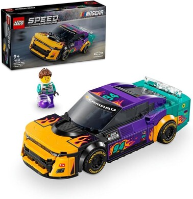 LEGO Speed Champions NASCAR Next Gen Chevrolet Camaro ZL1 Race Car Toy, Vehicle Playset for 9 Plus Year Old Boys &amp; Girls, Kids' Bedroom Decoration, Birthday Gift Idea 76935