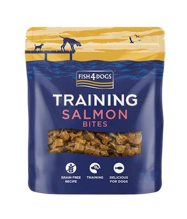 Fish 4Dogs Training  Salmon Bites Dog Treats  -80G