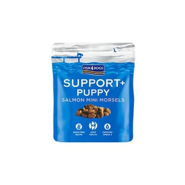 Fish 4Dogs Support+ Puppy Salmon Mini Morsels Dog Treats -150G