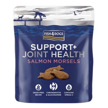 Fish 4Dogs Support+ Joint Health Salmon  Morsels Dog Treats -225G
