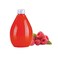 Hotpack Drop Shaped Plastic Bottle with Red Cap 300ml, 10 Pieces