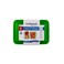 Hotpack Clear Ribbed Rectangular Microwave Container 2-Compartment with Multicolour Lids, 5 Sets