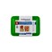Hotpack Clear Ribbed Rectangular Microwave Container 2-Compartment with Multicolour Lids, 5 Sets