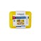 Hotpack Clear Ribbed Rectangular Microwave Container 3-Compartment with Multicolour Lids, 5 Sets