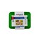 Hotpack Clear Ribbed Rectangular Microwave Container 3-Compartment with Multicolour Lids, 5 Sets