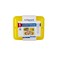 Hotpack Clear Ribbed Rectangular Microwave Container 3-Compartment with Multicolour Lids, 5 Sets