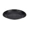 Hotpack Round Plastic Black Plates 9 Inch, 25 Pieces